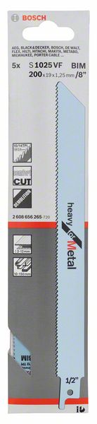 Hoja de sierra de sable BOSCH S 1025 VF Longitud 200 mm Anchura 19 mm ( 8000343756 )