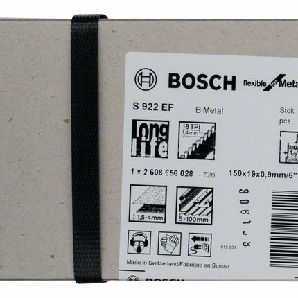BOSCH Reciprocating saw blade S 922 EF Length 150 mm Width 19 mm ( 8000343780 )