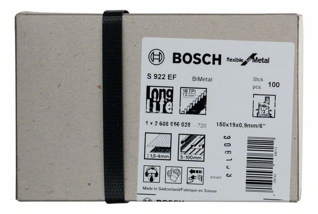 BOSCH Lama per sega circolare S 922 EF Lunghezza 150 mm Larghezza 19 mm ( 8000343780 )