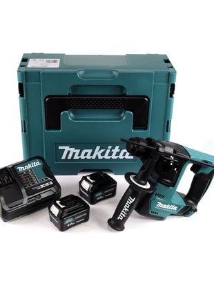 Makita Akku Bohrhammer HR 140 DSMJ 10,8 V + 2x 4,0 Ah Akkus mit Ladegerät und MAKPAC Tragekoffer - Toolbrothers