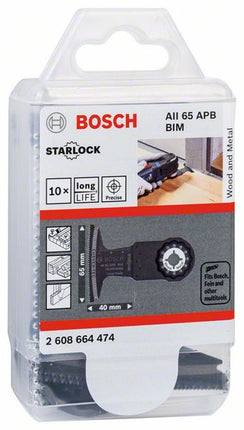 Lama da taglio a tuffo BOSCH AII 65 APB Larghezza 65 mm Profondità di tuffo 40 mm ( 8000346238 )