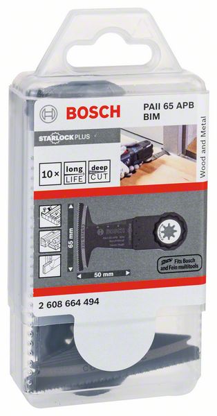 BOSCH Hoja de sierra de inmersión PAII 65 APB Anchura 65 mm Profundidad de inmersión 50 mm ( 8000346241 )