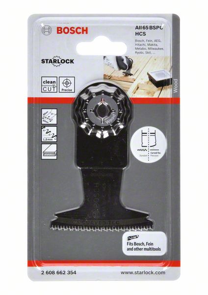 Hoja de sierra de inmersión BOSCH AII 65 BSPC Anchura 65 mm Profundidad de inmersión 40 mm ( 8000346285 )