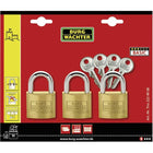 Set di lucchetti BURG-WÄCHTER Trio 222 40 spessore del grillo 6 mm altezza del grillo 22 mm ( 8000428780 )