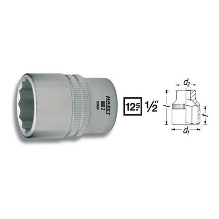 HAZET socket 900Z 1/2 ″ 12-square ( 8000466672 )