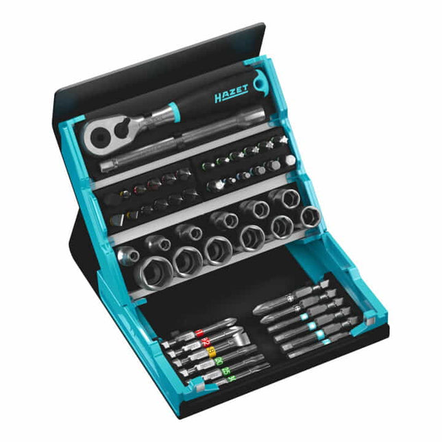 HAZET SmartCase 2200SC-2 Juego de llaves de vaso y puntas de 50 piezas ( 8000791438 )
