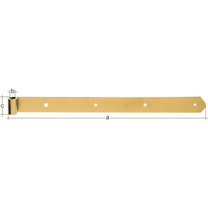 GAH shutter hinge length 800 x 13 x 40 mm thickness 5 mm ( 8001889051 )