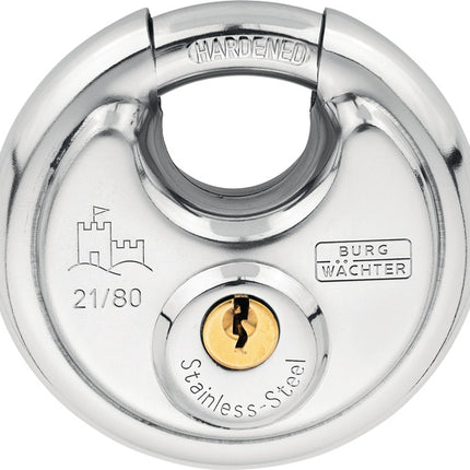 Lucchetto a cilindro BURG-WÄCHTER 21 80 SB larghezza corpo serratura 80 mm ( 8002367527 )