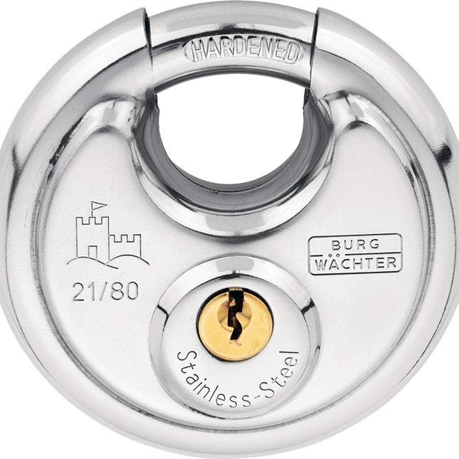 BURG-WÄCHTER cylinder padlock 21 80 SB lock body width 80 mm ( 8002367527 )