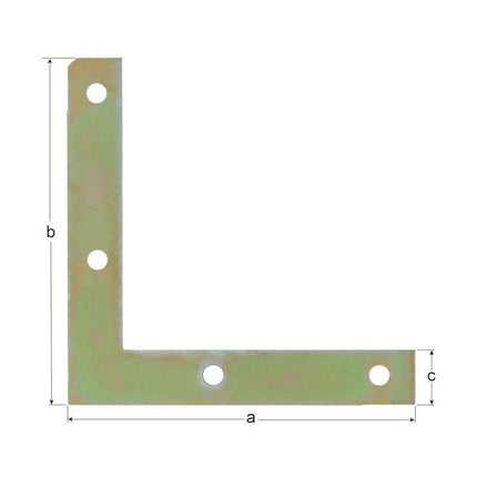 GAH angolo per mobili lunghezza 100 x 100 mm larghezza 15 mm spessore 1,5 mm ( 8002379803 )