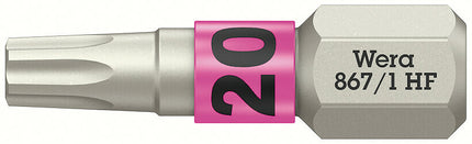 WERA Bit 867 TORX(R) HF 1/4 ″ TX 20 Length 25 mm ( 8002899412 )