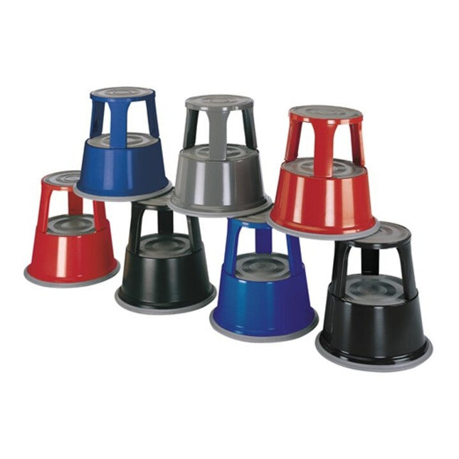 Taburete rodante WEDO, chapa de acero, gris ( 9000460100 )