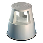 Sgabello con rotelle WEDO in plastica grigio chiaro ( 9000460150 )