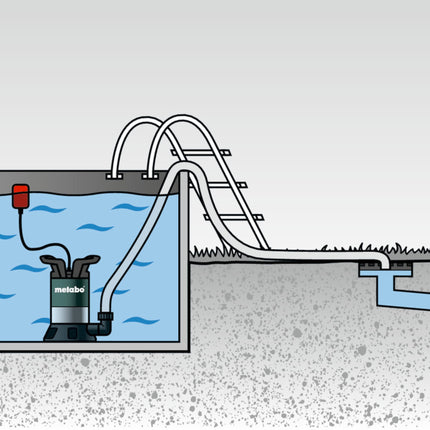 Metabo TP 13000 S Clear water submersible pump ( 0251300000 ) 550 W 13,000 l/h 0.95 bar