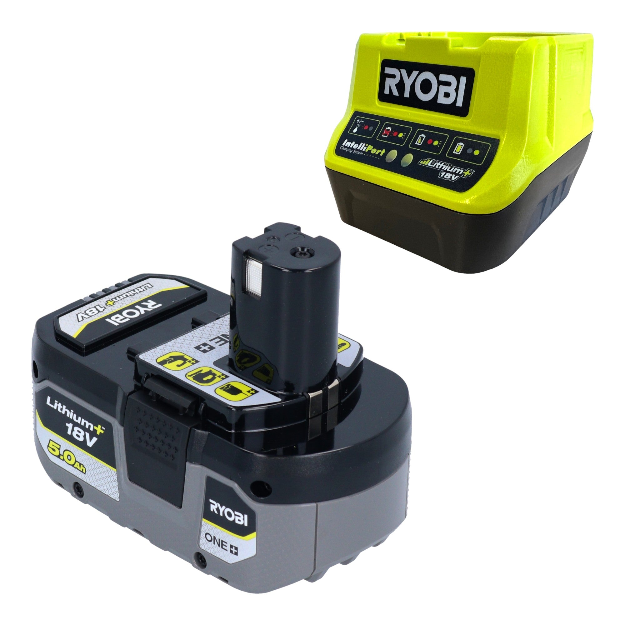 RYOBI RC18120 150X Akku Starter Set mit 1x RB18L50 Akku 18 V 5 0 Ah und RC18120 Akku Schnell Ladegeraet 0 - toolbrothers