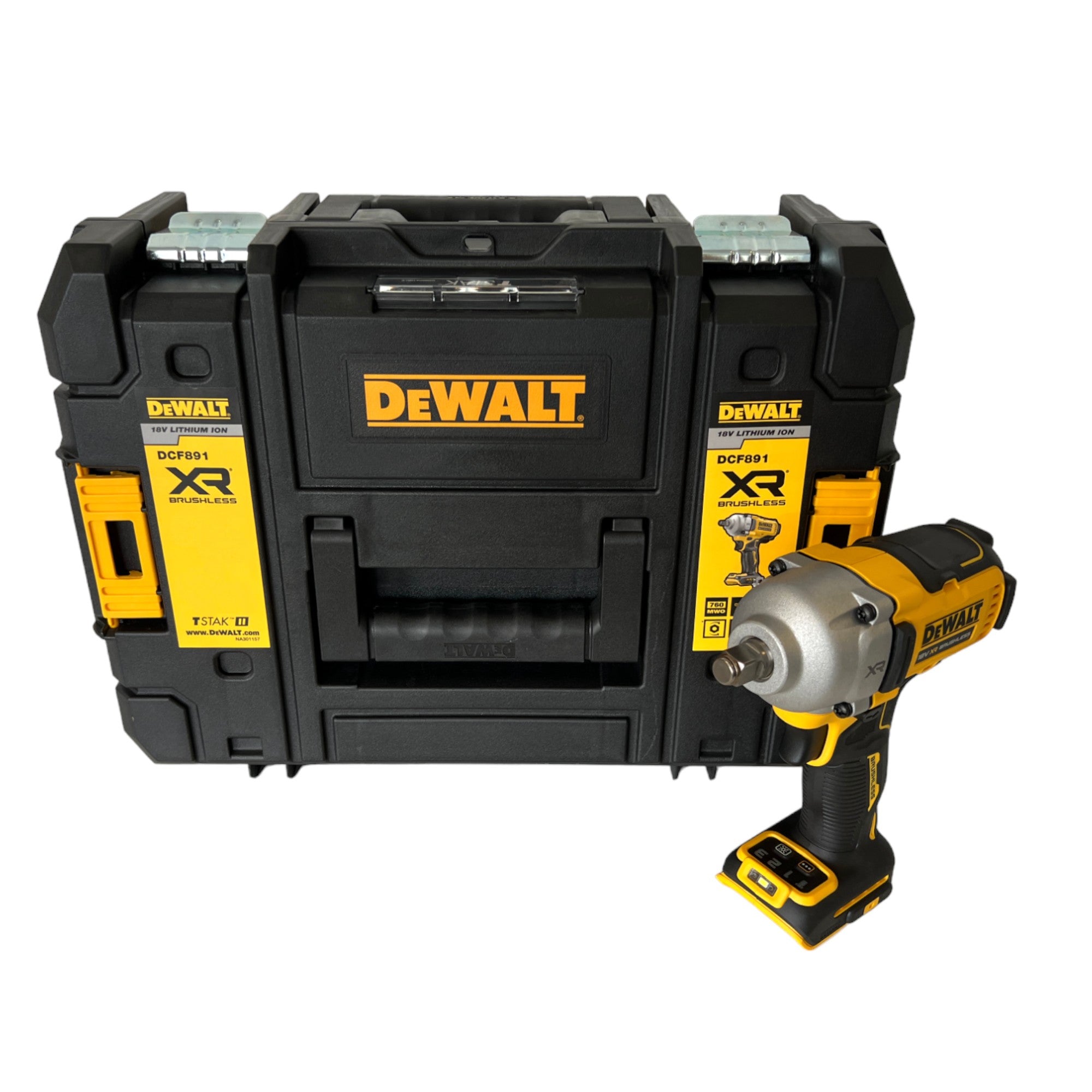 DeWalt DCF 891 NT Akku Schlagschrauber 18 V 1084 Nm 1 2 Brushless TSTAK ohne Akku ohne Ladegeraet 0 - toolbrothers