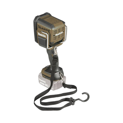 Makita DML 812 O Lámpara de mano sin cable 18 V 1250 lm LED Verde Oliva Outdoor Adventure Special Edition Solo - sin batería, sin cargador