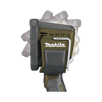 Makita DML 812 O Lámpara de mano sin cable 18 V 1250 lm LED Verde Oliva Outdoor Adventure Special Edition Solo - sin batería, sin cargador