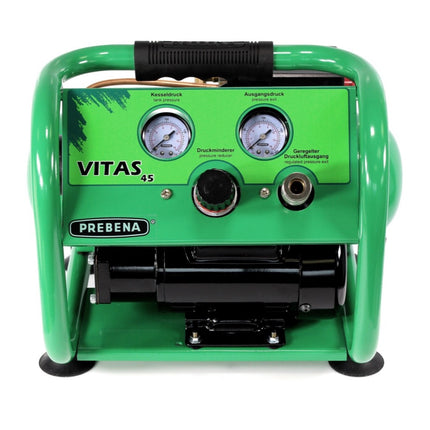 Prebena Komplettpaket mit Kompressor VITAS 45 ( 0-VITAS45 ) + Blaspistole ( Z175.80 ) + Spiralschlauch 7,5m ( Z160.11 ) - Toolbrothers
