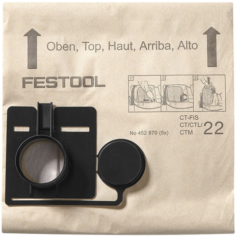 Bolsa de filtro Festool FIS-CT 55/5 (452973) para CT 55