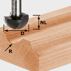 Festool HW S8 R8 Hohlkehlfräser ( 490985 ) für OF 900, OF 1000, OF 1010, OF 1010 R, OF 1400, OF 2000, OF 2200