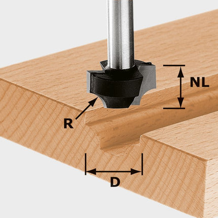 Festool HW S8 D17/R3 Viertelstabfräser ( 491004 ) für OF 900, OF 1000, OF 1010, OF 1010 R, OF 1400, OF 2000, OF 2200