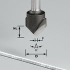 Fresadora de ranuras en V Festool HW S8 D18-90°/Alu (491444) para fresadoras