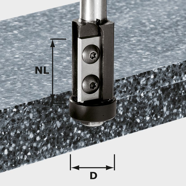 Festool HW S12 D21/30WM insertos de corte a ras (491120) para OF 1400, OF 2000, OF 2200
