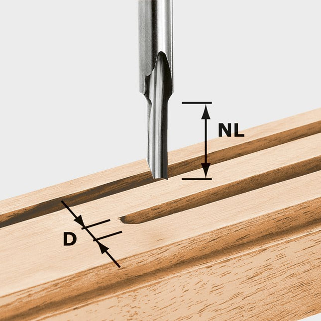 Fraise à rainurer Festool HS S8 D 3/8 (490941) pour OF 900, OF 1000, OF 1010, OF 1010 R, OF 1400, OF 2000, OF 2200