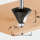 Festool HW S8 D36/45° cortador de chaflanes (491025) para OF 900, OF 1000, OF 1010, OF 1010 R, OF 1400, OF 2000, OF 2200