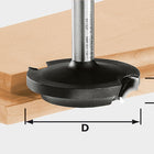 Fraise à aplatir Festool HW D42.7/13/R6 (491138) pour OF 900, OF 1000, OF 1010, OF 1010 R, OF 1400, OF 2000, OF 2200