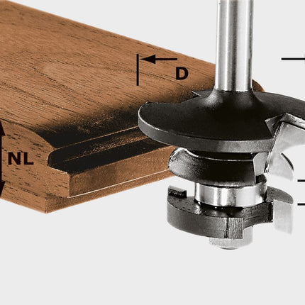 Ressort de fraise à contre-profil Festool HW S8 D43/21 A/KL (491130)