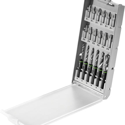Cassette de perçage Festool BKS SYS3 D3-8 K CE/W (577395) pour perceuse-visseuse sans fil et perceuse à percussion sans fil Festool avec support FastFix et mandrin WH-CE CENTROTEC