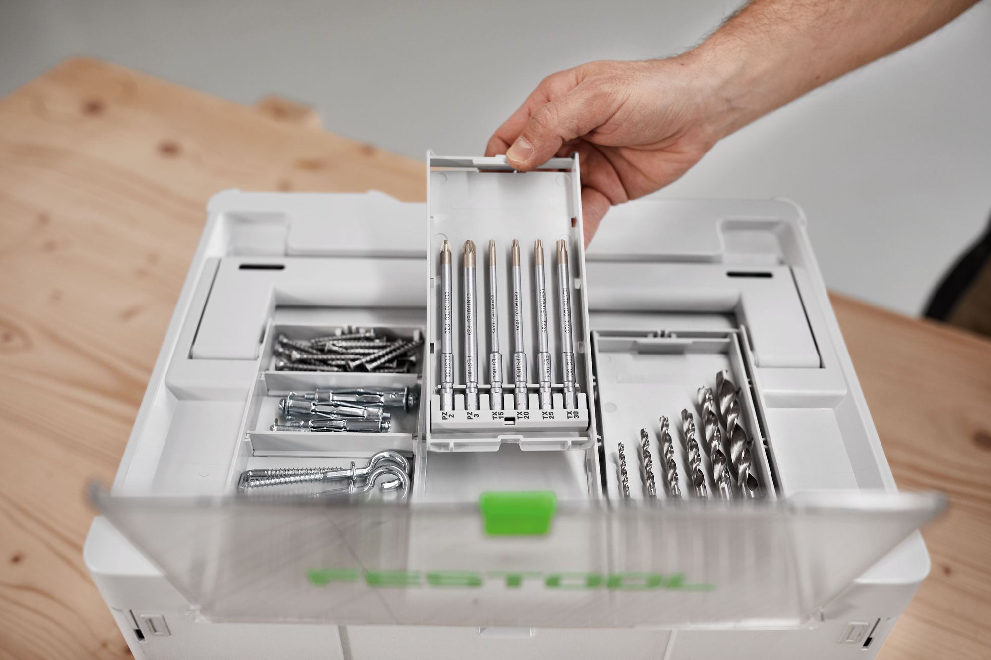 Festool BKS SYS3 D3 10 CE W Bohrerkassette 577396 fuer Festool Akku Bohrschrauber und Akku Schlagbohrschrauber mit FastFix Aufnahme und Werkzeugfutter WH CE CENTROTEC 2 - toolbrothers