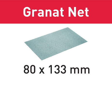 Festool STF 80x133 P100 GR NET/50 malla abrasiva Granate Net (203286) para RTS 400, RTSC 400, RS 400, RS 4, LS 130, HSK-A 80x130, HSK 80x133