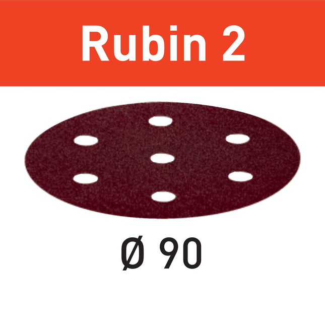 Festool STF D90/6 P120 RU2/50 Schleifscheibe Rubin 2 ( 499081 ) für RO 90 DX