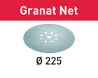 Festool STF D225 P150 GR NET/25 malla abrasiva Granate Net (203315) para lijadoras de cuello largo PLANEX LHS 2 225 EQ(I), PLANEX 225 EQ, PLANEX LHS-E 225 easy, PLANEX LHS 2-M 225 EQ