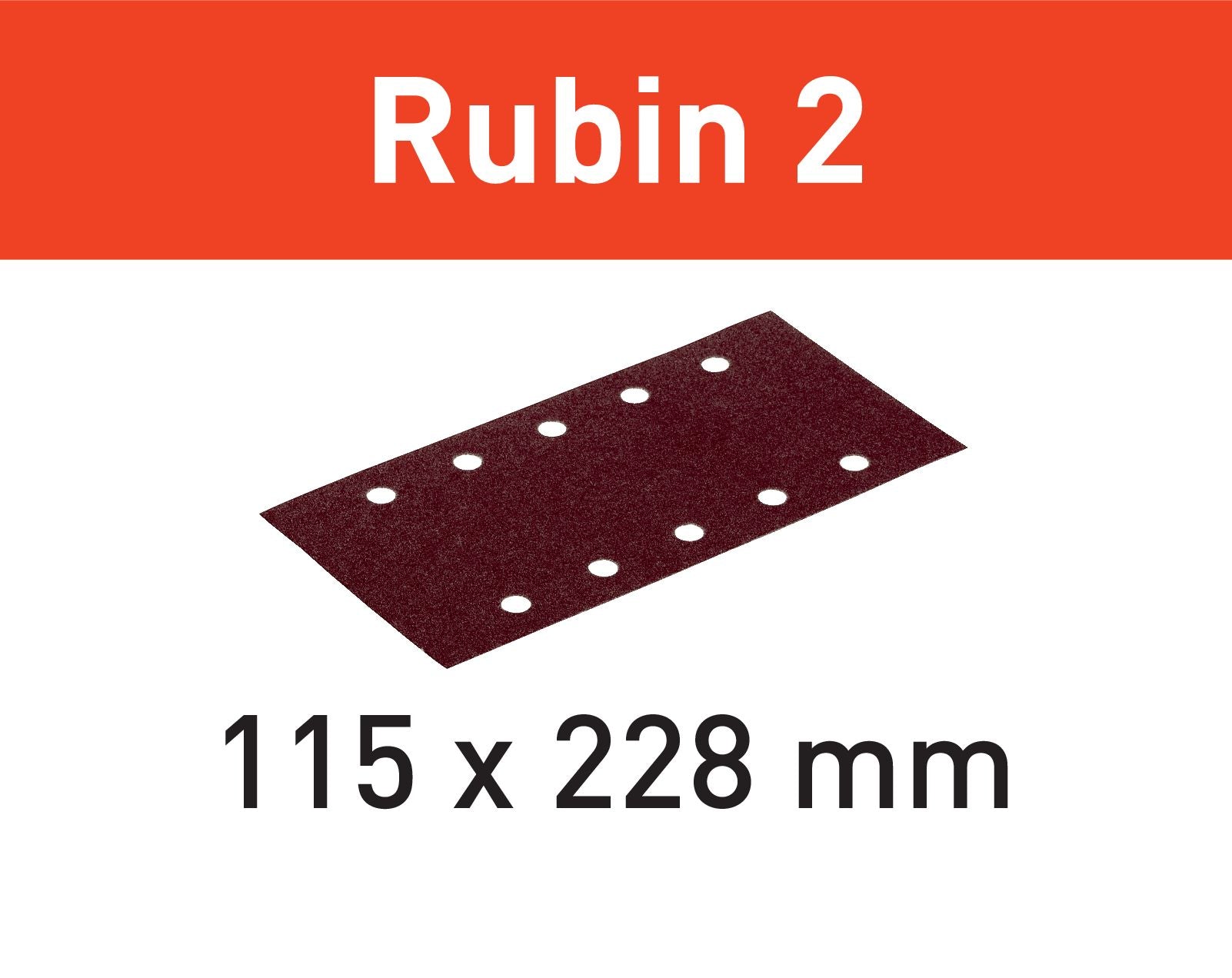 Festool STF 115X228 P40 RU2 50 Schleifstreifen Rubin 2 499030 fuer RS 200 RS 2 RS 100 RS 100 C RS 1 RS 1 C HSK A 115 x 226 0 - toolbrothers