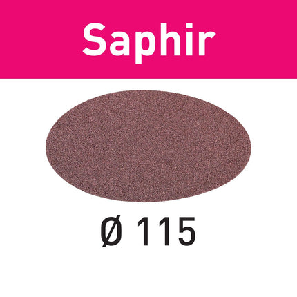 Festool STF D115/0 P80 SA/25 Schleifscheibe Saphir ( 485246 ) für RAS 115