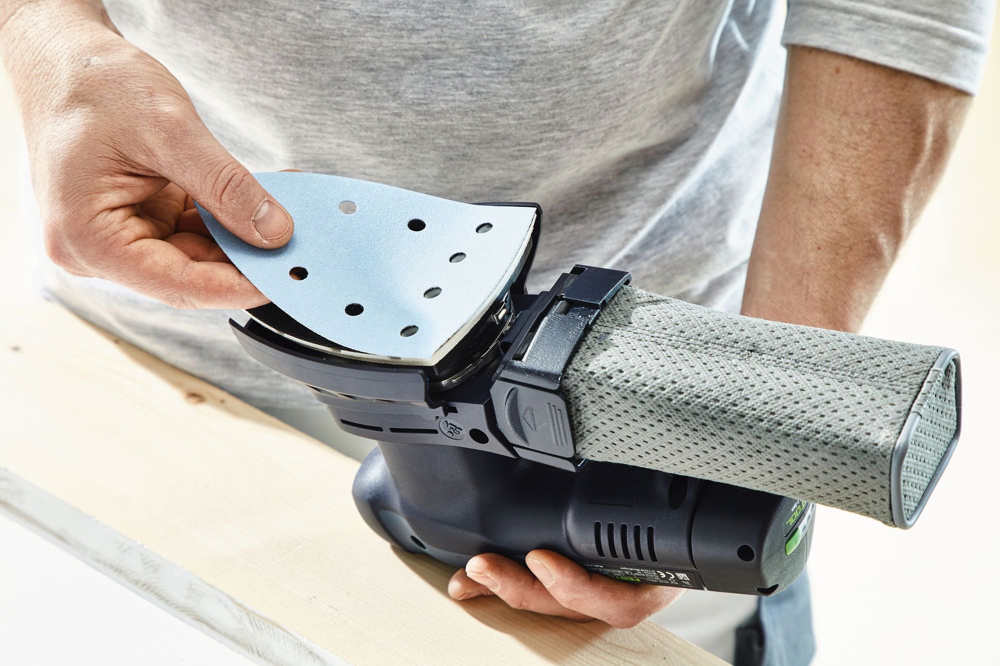 Festool STF DELTA 9 P80 GR 50 Schleifblatt Granat 577544 fuer DTS 400 DTSC 400 DS 400 1 - toolbrothers