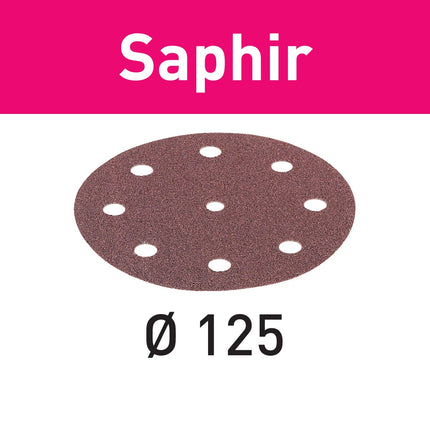 Festool STF D125/8 P80 SA/25 Schleifscheibe Saphir ( 493127 ) für RO 125, ES 125, ETS 125, ETSC 125, ES-ETS 125, ES-ETSC 125, ETS EC 125, LEX 125