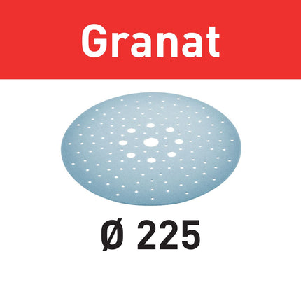 Festool STF D225/128 P80 GR/5 Schleifscheibe Granat ( 205665 ) für Langhalsschleifer PLANEX LHS 2 225 EQ(I), PLANEX 225 EQ, PLANEX LHS-E 225 easy, PLANEX LHS 2-M 225 EQ