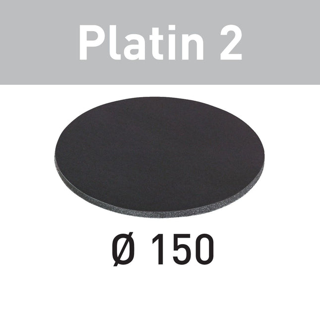 Festool STF D150/0 S1000 PL2/15 Schleifscheibe Platin 2 ( 492370 ) für RO 150, ES 150, ETS 150, ETS EC 150, LEX 150, WTS 150, HSK-D 150