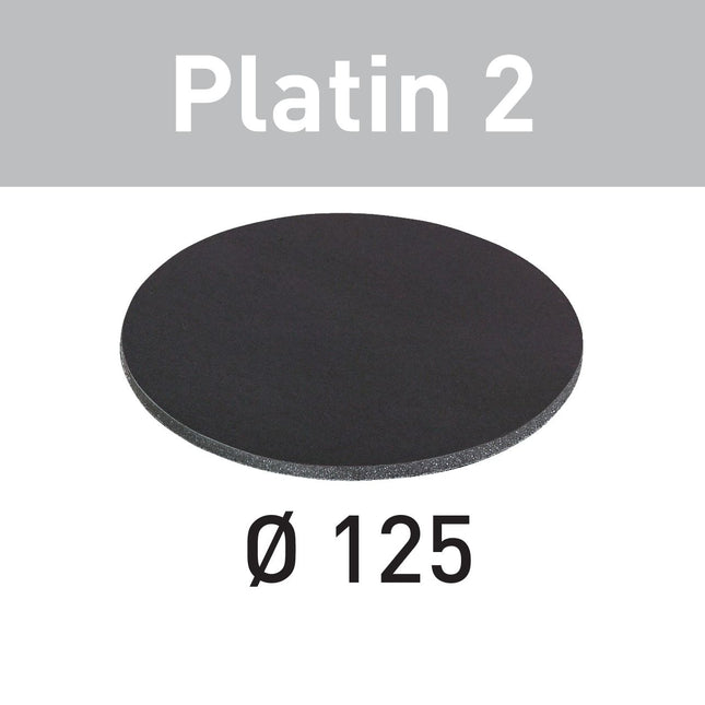 Disco abrasivo Festool STF D125/0 S400 PL2/15 platino 2 (492373) para RO 125, ES 125, ETS 125, ETSC 125, ES-ETS 125, ES-ETSC 125, ETS EC 125, LEX 125