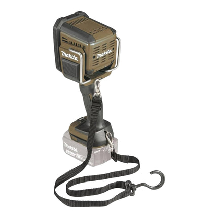 Makita DML 812 T1 lampada portatile a batteria 18 V 1250 lm LED verde oliva Outdoor Adventure edizione speciale + 1x batteria ricaricabile 5,0 Ah - senza caricabatterie