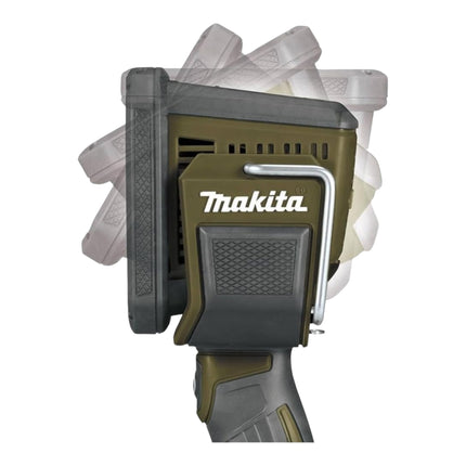 Makita DML 812 T1 lampada portatile a batteria 18 V 1250 lm LED verde oliva Outdoor Adventure edizione speciale + 1x batteria ricaricabile 5,0 Ah - senza caricabatterie