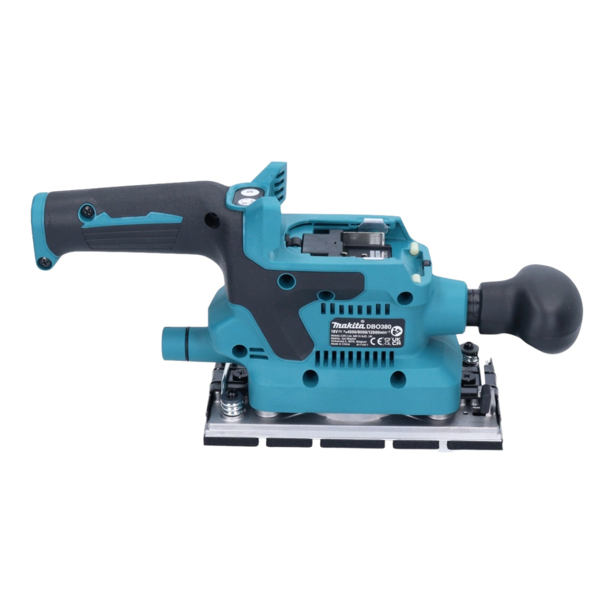Makita DBO 380 G1 Akku Schwingschleifer 18 V 93 x 185 mm Brushless 1x Akku 6 0 Ah ohne Ladegeraet 4 - toolbrothers