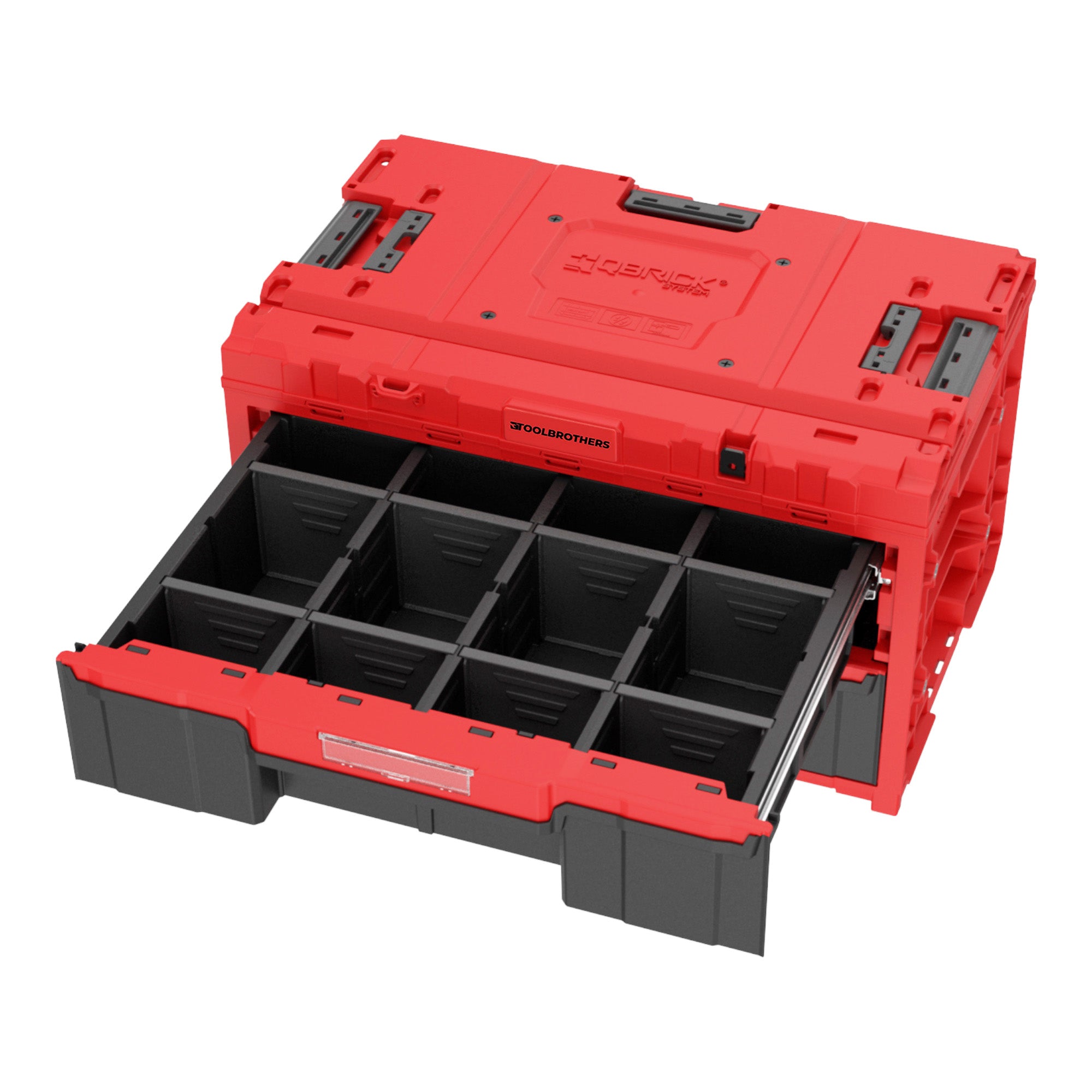 Toolbrothers RHINO XXL Drawer 2 ULTRA Schubladenkoffer mit zwei Schublaeden Trennwaende 29 L IP66 2 - toolbrothers