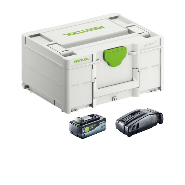 Festool SYS 18V 1x8.0/SCA16 Energy Set 1x batería 18 V 8.0 Ah ( 577323 ) + cargador ( 576953 ) + Systainer