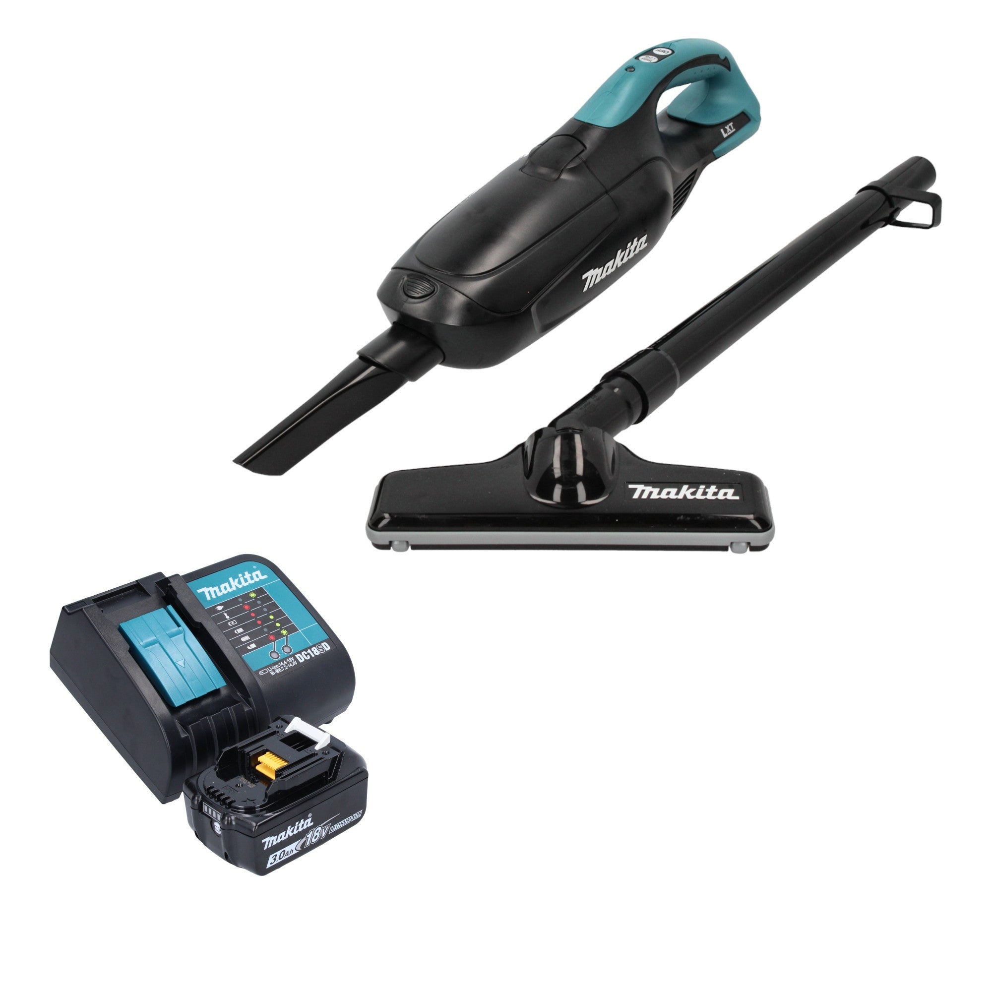Makita DCL 182 SF1 B Akku Staubsauger 18 V Schwarz 1x Akku 3 0 Ah Ladegeraet 0 - toolbrothers